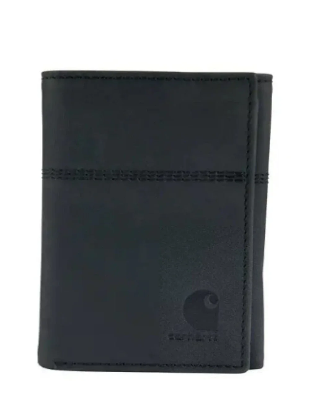 Carhartt Saddle Leather Trifold Wallet- Black